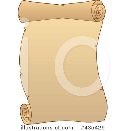 Parchment Scroll Clipart #435428 - Illustration by visekart