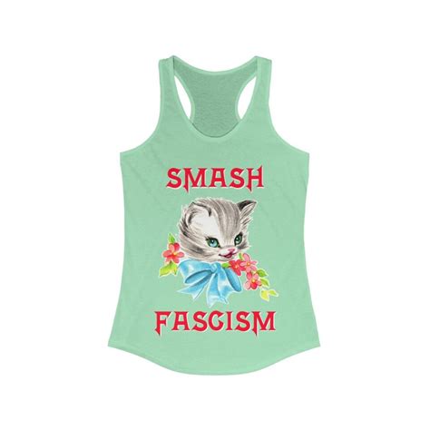 Smash Fascism Tank Top Smash Fascism Shirt Antifa Shirt Anti Fascist Shirt Fuck Fascism