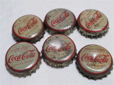 Vintage Coke Bottle Caps Coca Cola Caps Cork Lined Bottle Caps Soda