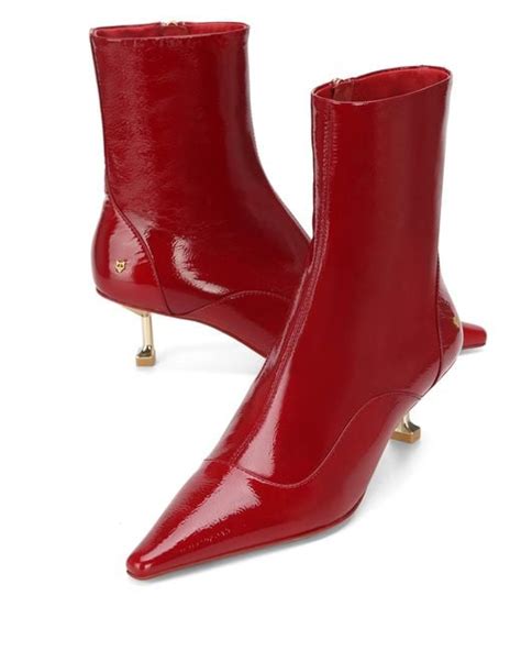 Naked Wolfe Tempting Crinkle Patent Leather In Red Lyst