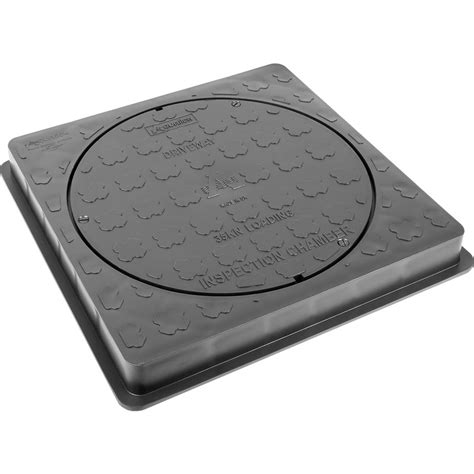 Clark Drain Inspection Chamber Solid Manhole Cover 400mm Square To 220