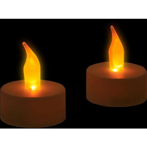 Relaxdays Velas Led Con Pilas Pl Stico Blanco X X Cm