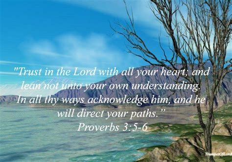 Trust In The Lord With All Your Heart Proverb 3 5 6 Christian