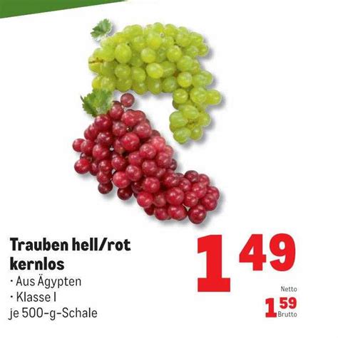 Trauben Hell Oder Rot Kernlos Angebot Bei METRO 1Prospekte De