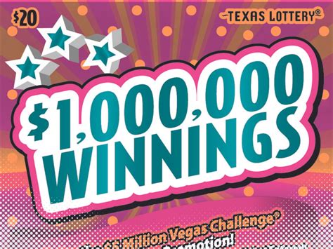 Canyon Texas Resident Claims 1 Million Top Prize From Texas Lottery Scratch Ticket Game