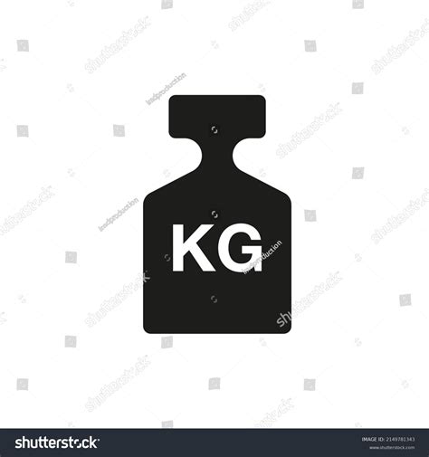 Weight Icon Scale Kilogram Symbol Stock Illustration 2149781343 ...