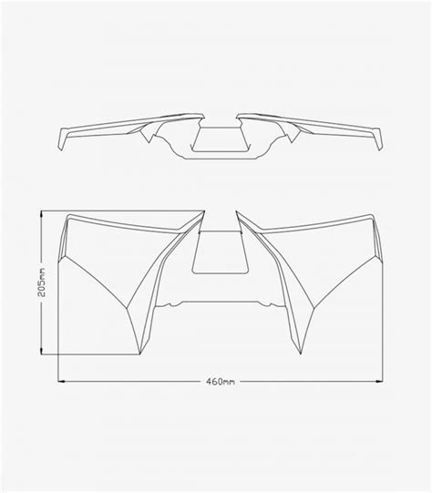 Alerones Frontales Naked J Para Honda Cb Hornet Color Negro Mate De Puig