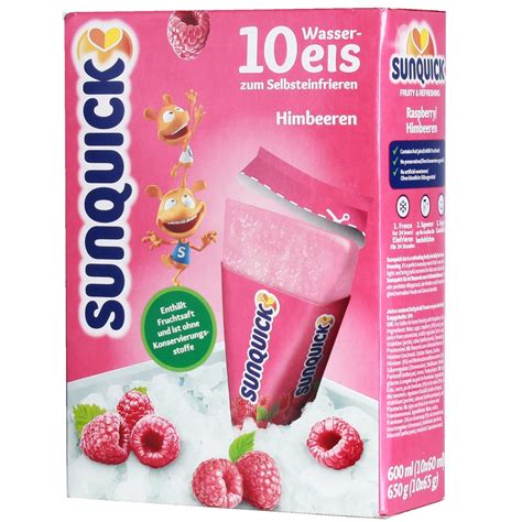 Lody do Zamrożenia Sunquick Malinowe 650g 10szt 12186695978