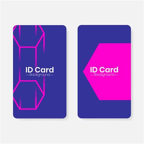 Vecteurs Et Illustrations De Carte Didentite En Téléchargement Gratuit