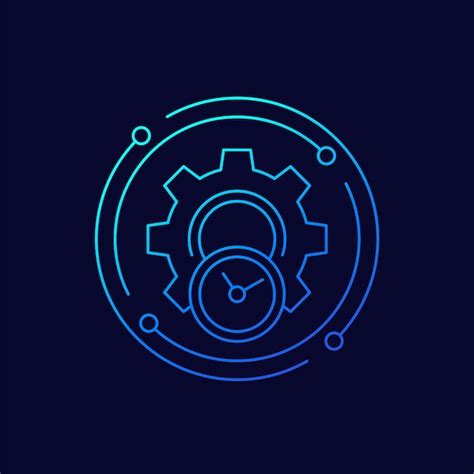Premium Vector Efficiency And Efficient Production Line Vector Icon