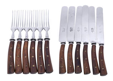 Набор из ножей и вилок на 6 персон, металл, дерево, заведении Андрея ...