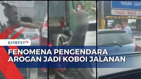 Aksi Pengendara Arogan Jadi Koboi Di Jalan Todong Senjata Hingga