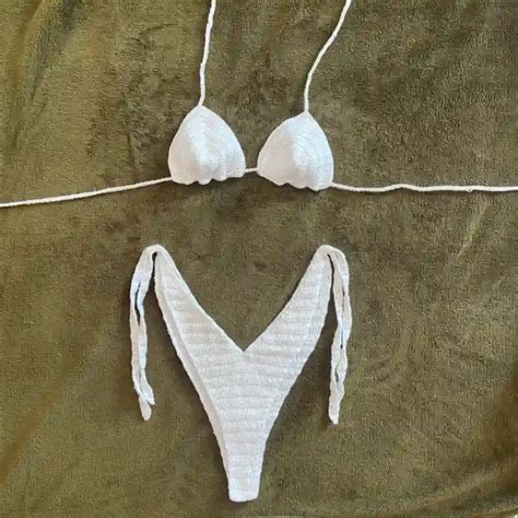 Bikini sencillo alto Bikinis Mary Crochet El Yerro Menú