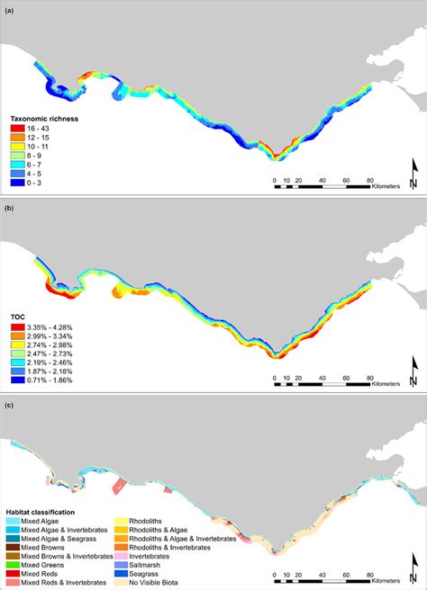 Predicted Distributions Of A Macroalgal Taxonomic Richness And B