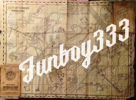 City Of Ember Pipeworks Map Replica Movie Prop