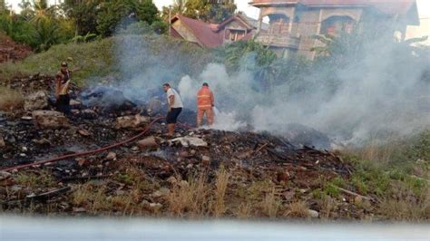 Diduga Akibat Pembakaran Sampah Satu Hektare Kebun Warga Sibreh Aceh