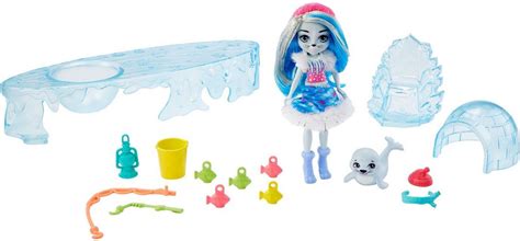 Набор Enchantimals Снежная долина Рыбалка на льду кукла+питомец GJX48 ...