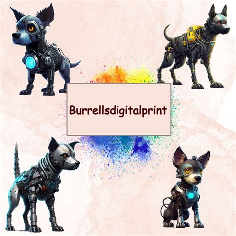 Dog Clipart Cyberpunk Clipart Cyberpunk Dog Clipart 3D - Etsy