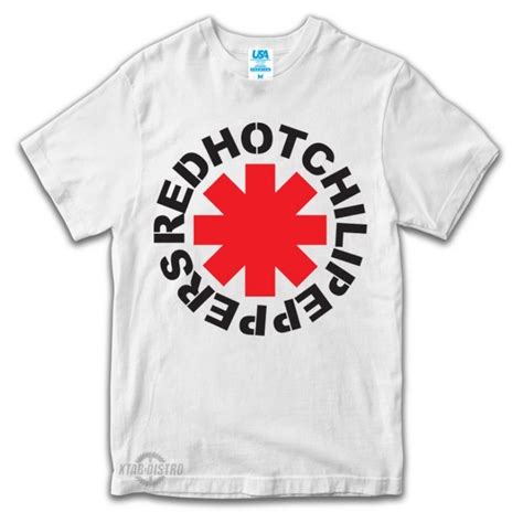 Putih เสอยด RED HOT CHILLI PEPPERS White Premium rhcp Shopee Thailand