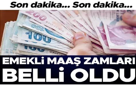 Son Dakika Emeklilerin Temmuz Zam Oran Belli Oldu Net Bilgim