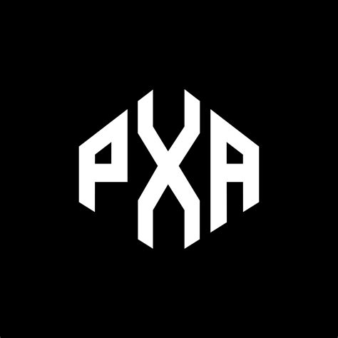 PXA letter logo design with polygon shape. PXA polygon and cube shape ...
