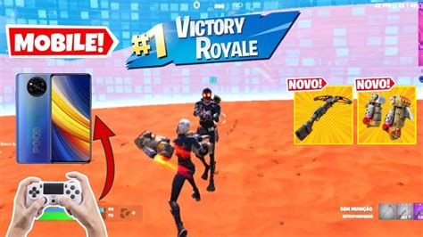 PRIMEIRA VITÓRIA FORTNITE MOBILE 60 FPS CHAPTER 5 SEASON 3 POCO X3