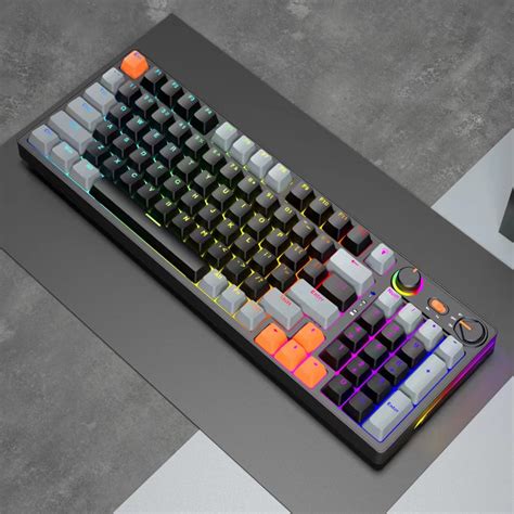 Sama Hot Swappable Mechanical Keyboard Triple Mode Ghz Bt Usb C Knob Control Gasket Mounted