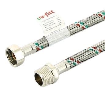 Гибкая подводка Uni-Fitt 1/2", штуцер-гайка, наружная / внутренняя резьба