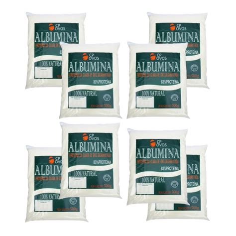 Albumina Pura 4kg 83 Proteína Suplemento Integral cp Ovos 8x