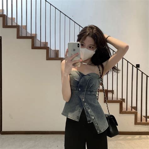 Phong C Ch M I H Xanh Denim Nguy N Ch T Desire Phong C Ch Nh Hot Girl Maying Kh Ng U