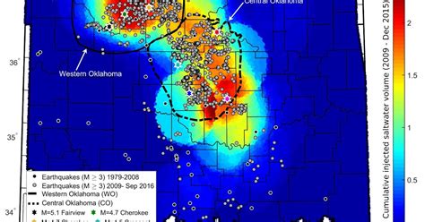 Manmade Earthquakes In Oklahoma On The Decline Geology In