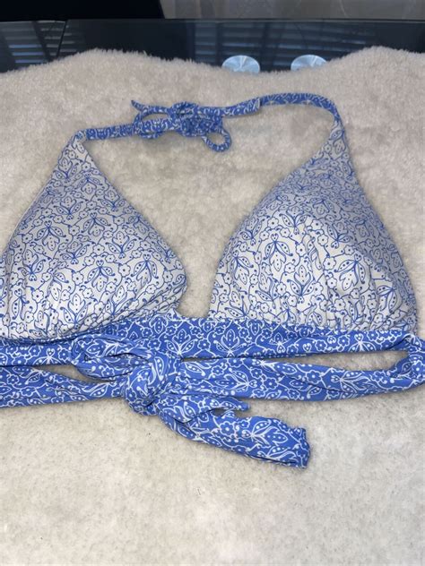 Victoria S Secret Halter Bikini Top Triangle Padded B Gem