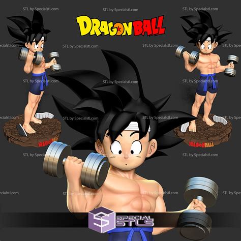 Kid Goku With Gym Dragonball STL Files SpecialSTL