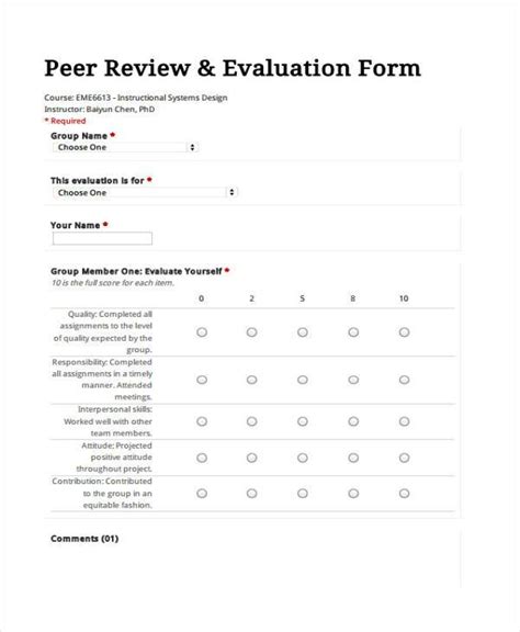 FREE 60 Sample Evaluation Forms In PDF MS Word Excel