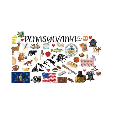 Pennsylvania PNG, State of Pennsylvania Favorites Symbols Digital
