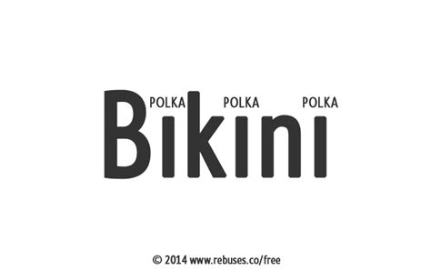 Bikini Rebus Over A Rebus Puzzles To Solve