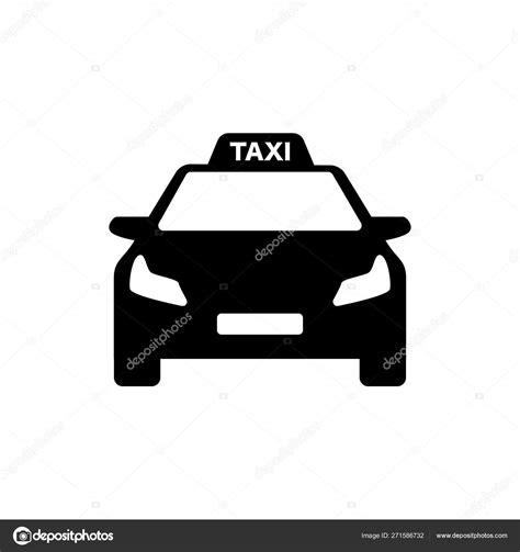 Black And White Taxi Logo Modern Car Stock Vector By ©passatic 271586732