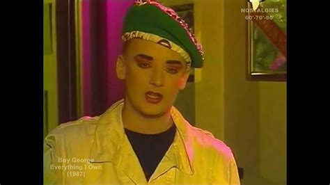 Boy George Everything I Own 1987 Youtube