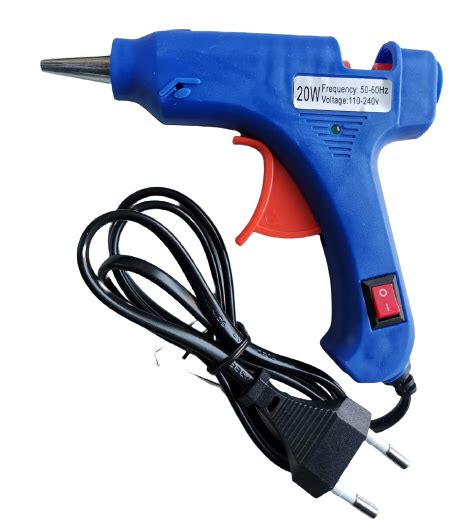 Alat Lem Tembak Pistol Lem Tembak Watt Hot Melt Glue Gun Dengan Saklar On Off Kecil Lazada