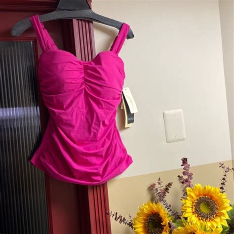 Gottex Swim Gottex Hot Pink Undewire Fully Adjustable Bra Swim Suit New With Tags Poshmark