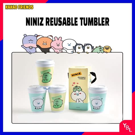 💕 Kakao Friends Niniz Reusable Tumlber Set 4p 500ml L Korea Hot Item