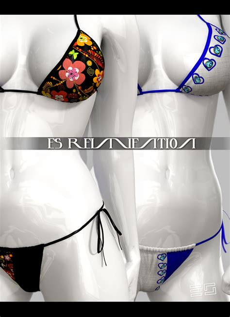 ES REINVENTION For Dawn String Bikini 3D Figure Assets 3D Models EyeStorm
