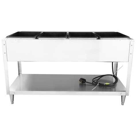 Vollrath 38104 ServeWell Electric Four Pan Sealed Well Hot Food Table 120V