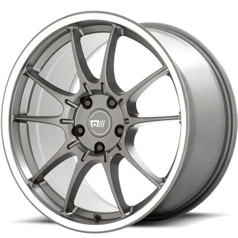 Motegi Racing MR152 SS5 Gunmetal With Machined Lip Center Cap Dually