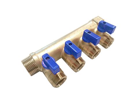 rifeng water manifold male female    outlet blue hand  reece