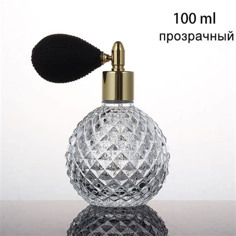Прозрачный стеклянный флакон-распылитель, портативный для розлива духов ...