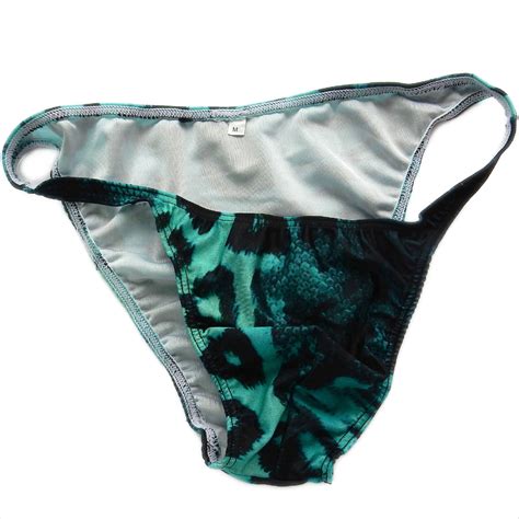 K377 P Multi Prints Mens String Bikini Narrow Waist Contoured Pouch Swim Fabric EBay