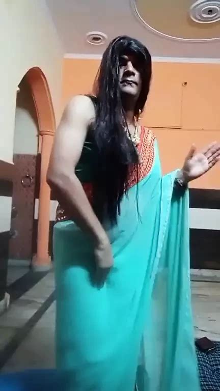 Indian Crossdresser Shreya In Black Saree Gay Man Porn Xhamster
