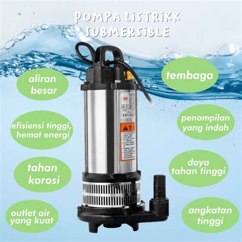 jual pompa celup air kotor stainless submersible  submersible water