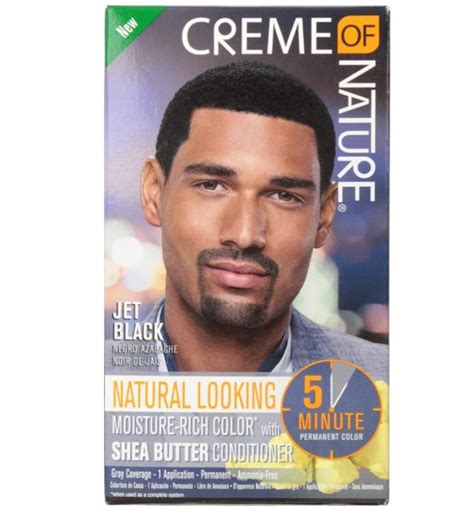 Haz Beauty Creme Of Nature Men Permanent Hair Colour Jet Black Cr